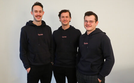 Spoke Gründerteam Jack Lancaster, Max Brenssell und Carl Brenssell © Spoke AI